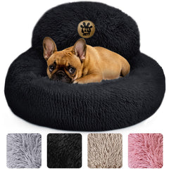 PetJett calming dog bed in round 23 inch design for small dogs