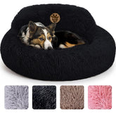 PET JETT Calming Dog Bed viewed from the front, showing plush surface for gentle naps.