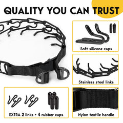 PET JETT quick-release buckle enables easy on and off during activities.