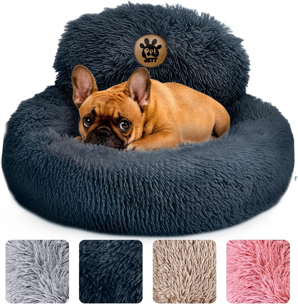 PET JETT small dog bed with round top view for cozy naps