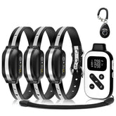 PetJoy 3 Dog Shock Collar remote control for three dogs at distance.