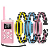 PetJoy three-dog bark collar set with remote for synchronized training outdoors.