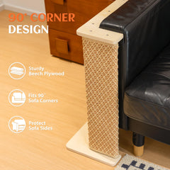 PETKARAY extra wide surface invites cats to stretch during scratching sessions.