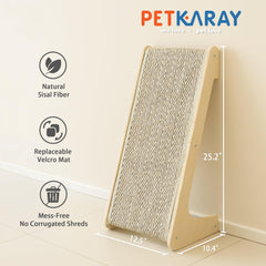 Close-up of PETKARAY sisal mat highlighting natural, durable fibers