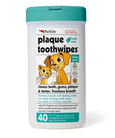 Petkin dental wipes fresh mint finger-wipe setup for quick daily care.
