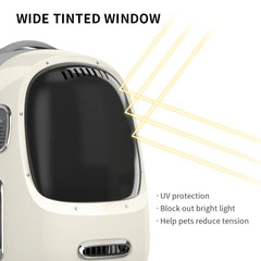 PETKIT Cat Backpack Top View reveals built-in light for night visibility.