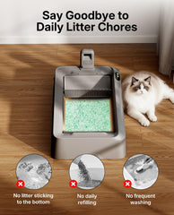 PetKit Crystal Cat Litter odor-control crystals absorb moisture for fresher rooms.