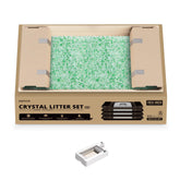 PetKit Crystal Cat Litter with Tray packaging shows easy setup and freshness.