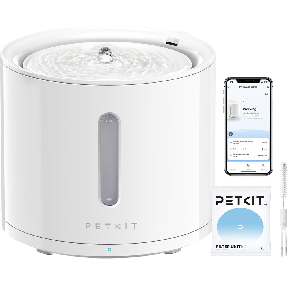 PETKIT EVERSWEET Solo 2 front view with quiet operation for peaceful homes.