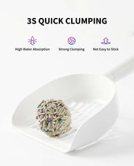 PETKIT Mixed Cat Litter activated carbon reduces odors between changes.