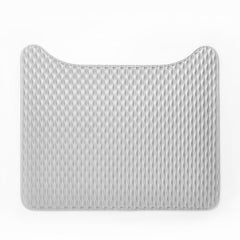 PETKIT PUROBOT Ultra gray litter mat with deep grooves reduces tracking.