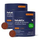 PetLab Co Allergy & Immune Probiotics in bottle; supports gut balance.