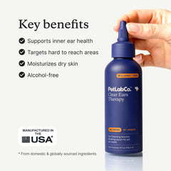 PetLab Co healthy ear canals hygiene supports comfortable daily use.