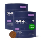 PetLab Co Probiotics for Dogs bottle top view promoting gut health