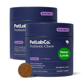 PetLab Co. probiotics for dogs salmon flavor bottle promotes digestive support on the go