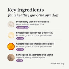 PetLab Co probiotics USA manufacturing badge communicates quality and domestic sourcing.