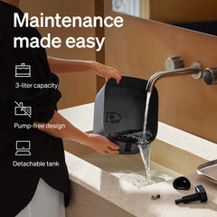 PETLIBRO 3-liter detachable-tank keeps ample water available for pets.