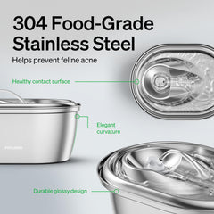 PETLIBRO 304 stainless steel body close-up highlighting durability