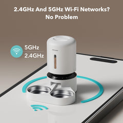 PETLIBRO wifi setup demonstrates app-driven feeding control from anywhere.
