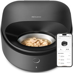 PETLIBRO automatic feeder front view for everyday reliability and sleek kitchen integration.