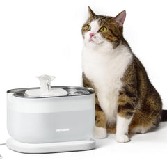 PETLIBRO cat fountain with stainless steel tray, promoting hydration for pets.