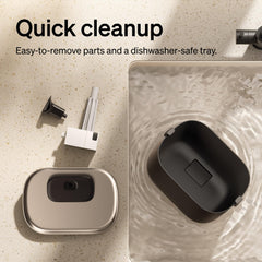 PETLIBRO cat fountain stainless steel tray enables easy cleaning.