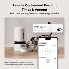 PETLIBRO digital portion control panel for custom meal scheduling