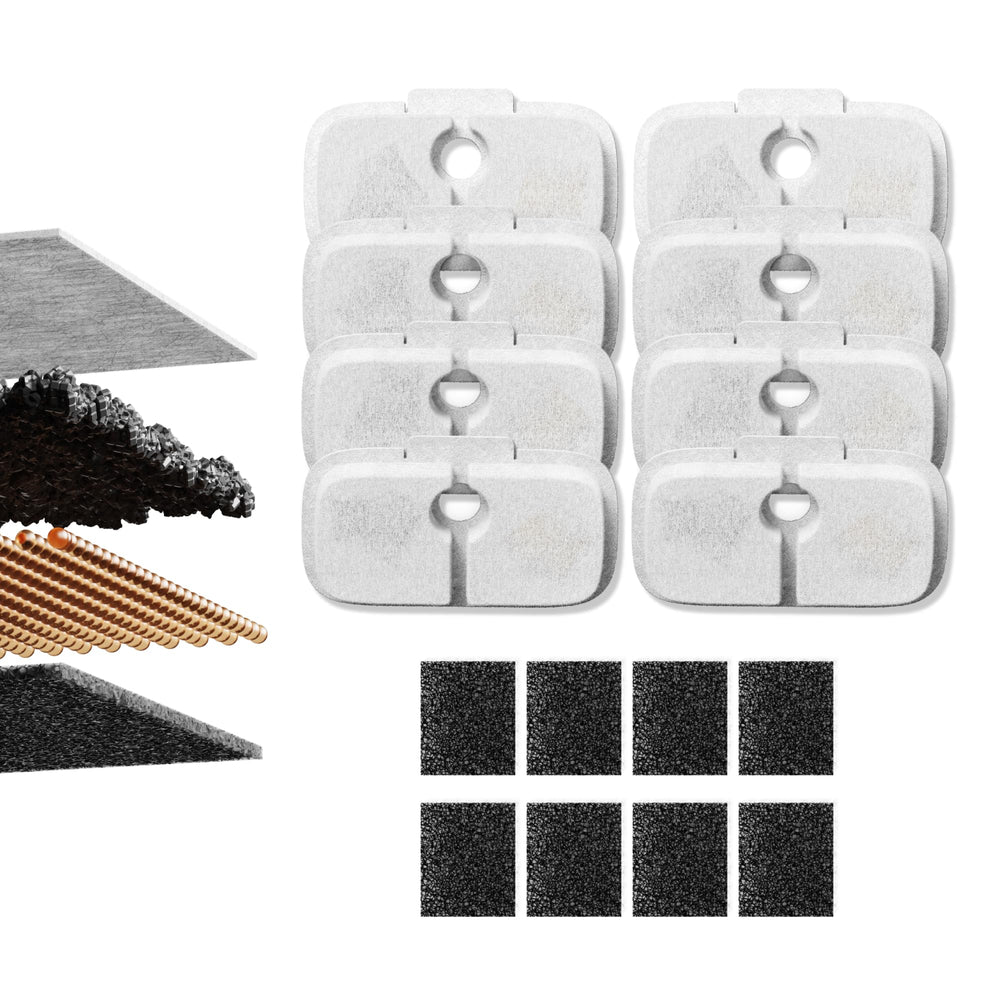 PETLIBRO Dockstream eight-pack filter set for reliable fountain maintenance.