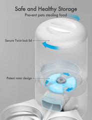 PETLIBRO Granary feeder desiccant bag inside helps maintain freshness.