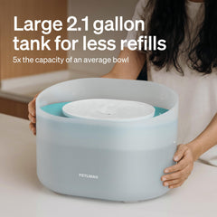 PETLIBRO whirlpool circulation design shows efficient water flow.