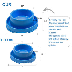 PetLike Ants Away bowl with non-slip base stays steady during meals.
