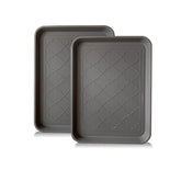 PetLike boot tray at entryway reduces mud splashes.