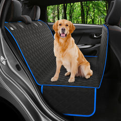 Petloox dog car seat cover back seat hammock protects upholstery and keeps pets secure.