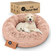 Petloox Donut Bed pink circle small, cozy support for a tiny dog.