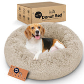 Petloox Donut Bed round nest in soft plush for cozy naps