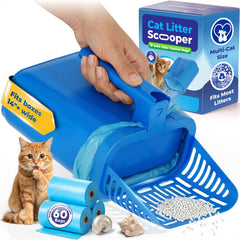 PetLovers Cat Litter Scooper with Built-In Bag for no-touch cleanup.