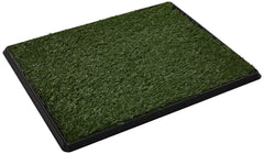 PETMAKER artificial grass pee pad tray showing durable, reusable indoor potty option for dogs