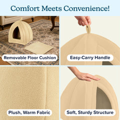 PETMAKER small pet bed privacy cave ideal for resting.