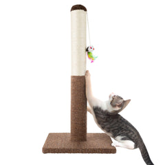 PETMAKER cat scratching post base provides stable support during play.