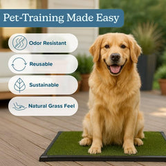 PETMAKER clean-up-ready pad with rinse-friendly surfaces for quick maintenance