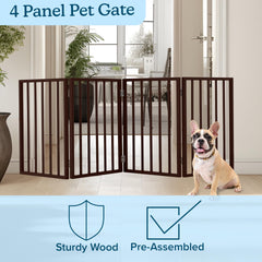 PETMAKER foldable gate stored compactly for travel and quick setup.