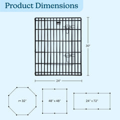 PETMAKER sturdy heavy-gauge wire with black satin finish.