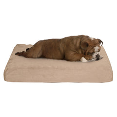 PETMAKER memory-foam-2-layer-orthopedic-dog-bed-26x19 top-view shows supportive surface.