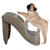 PETMAKER Pet Stairs bed-3-step tan helps small pets safely reach elevated beds.