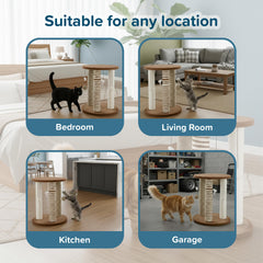 PETMAKER sturdy wide base keeps the scratching post stable during vigorous play.