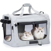 PetMasion extra large cat carrier front view showing spacious interior