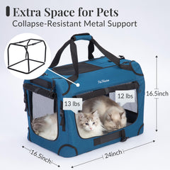 PetMasion extralarge cat carrier mesh walls promote airflow and comfort