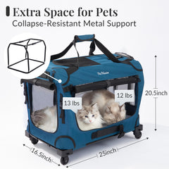 PetMasion spacious interior for large cats during car trips.