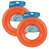 Petmate Chuckit Rugged Flyer Large, front view, durable fetch toy for rugged games.