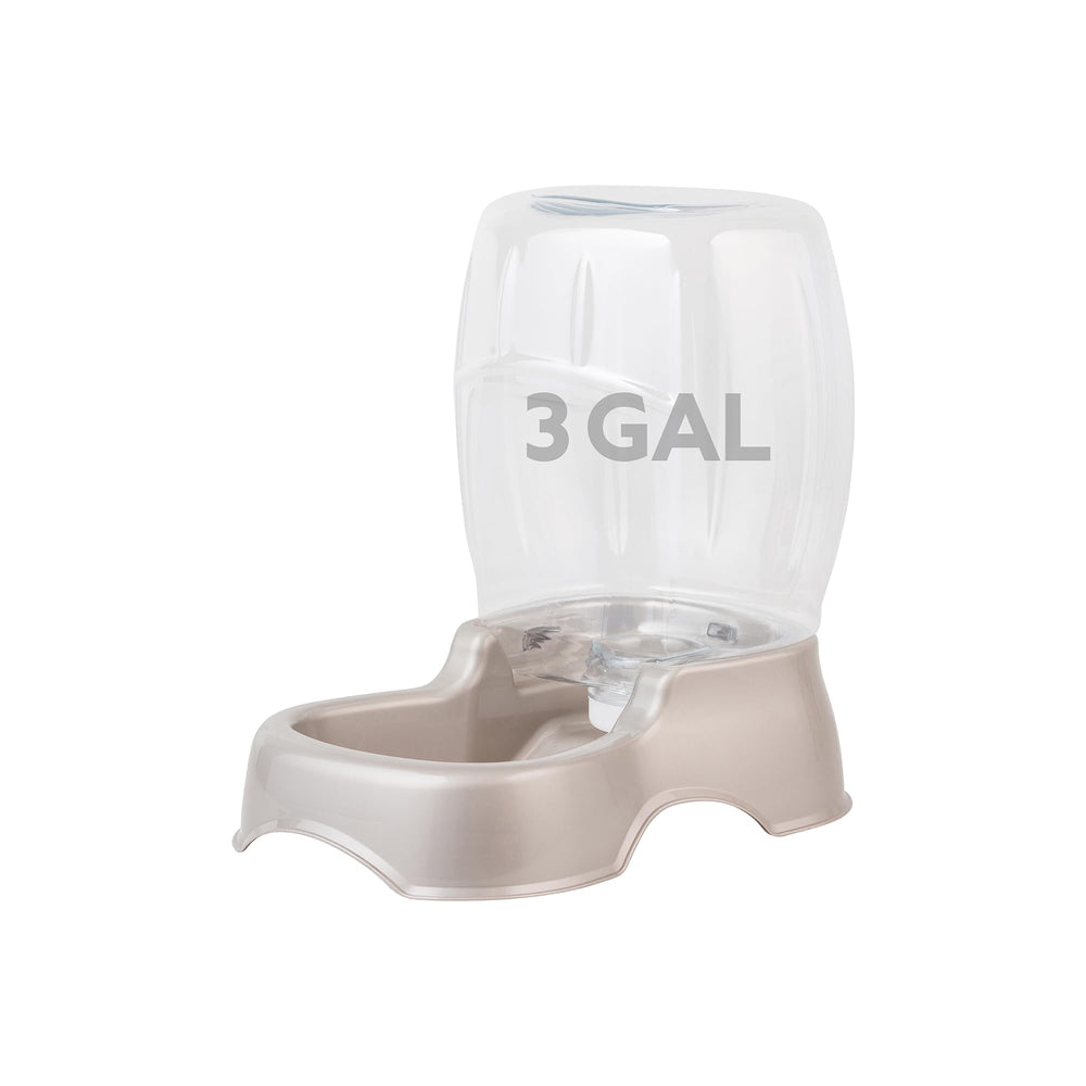 Petmate Pet Cafe water dispenser front view; 3-gallon hydration station for pets